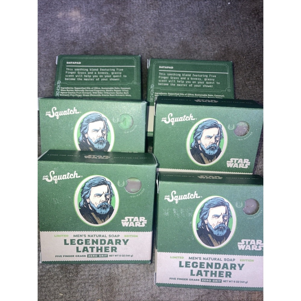 NEW Dr. Squatch Limited Edition Star Wars Legendary Lather - Zero Grit(Lot of 6)